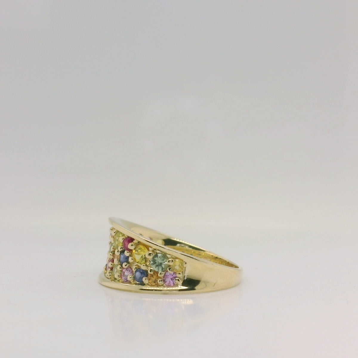 Multi Coloured Sapphire Ring