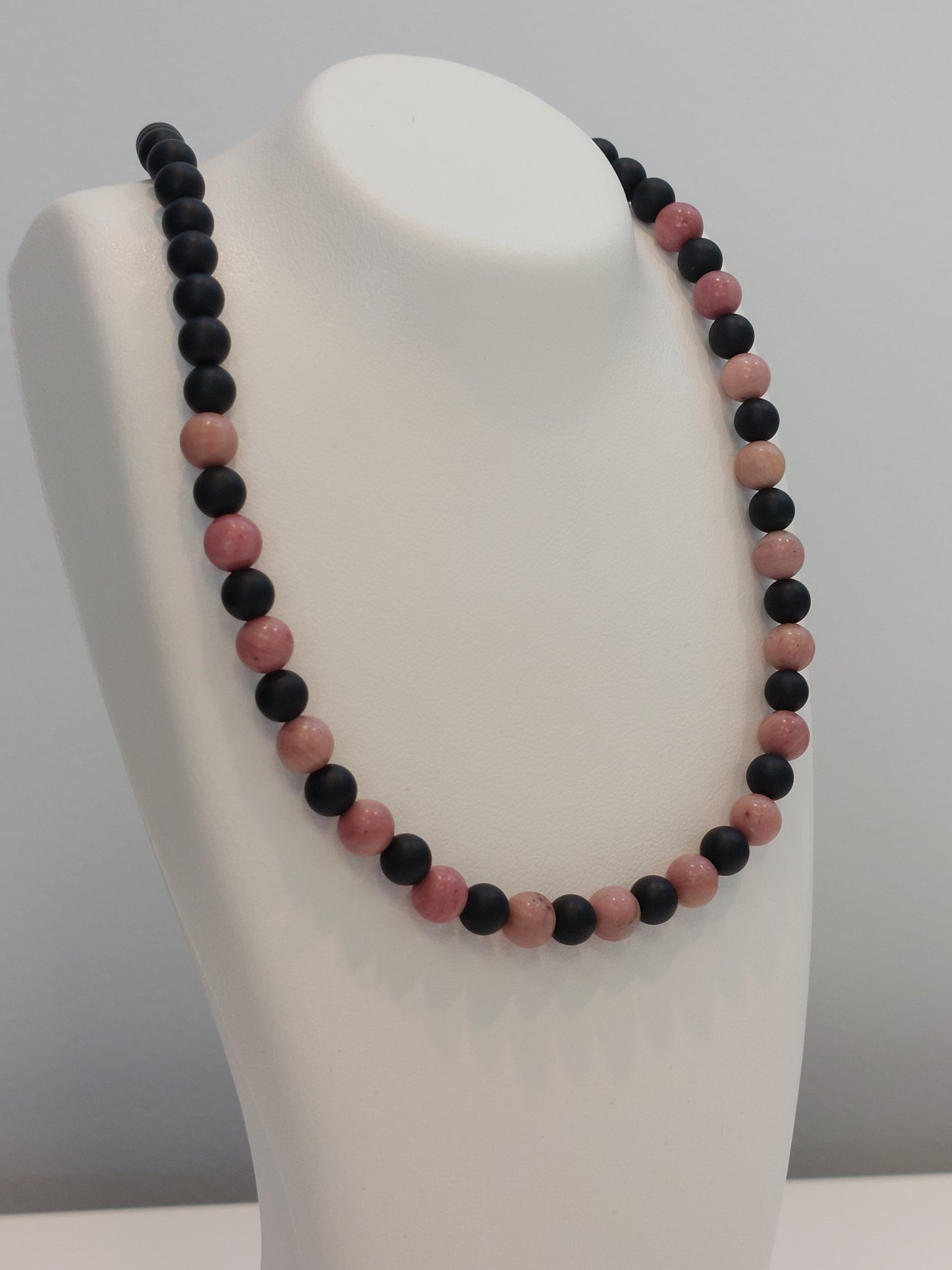 Agate & Rhodochrosite Necklace