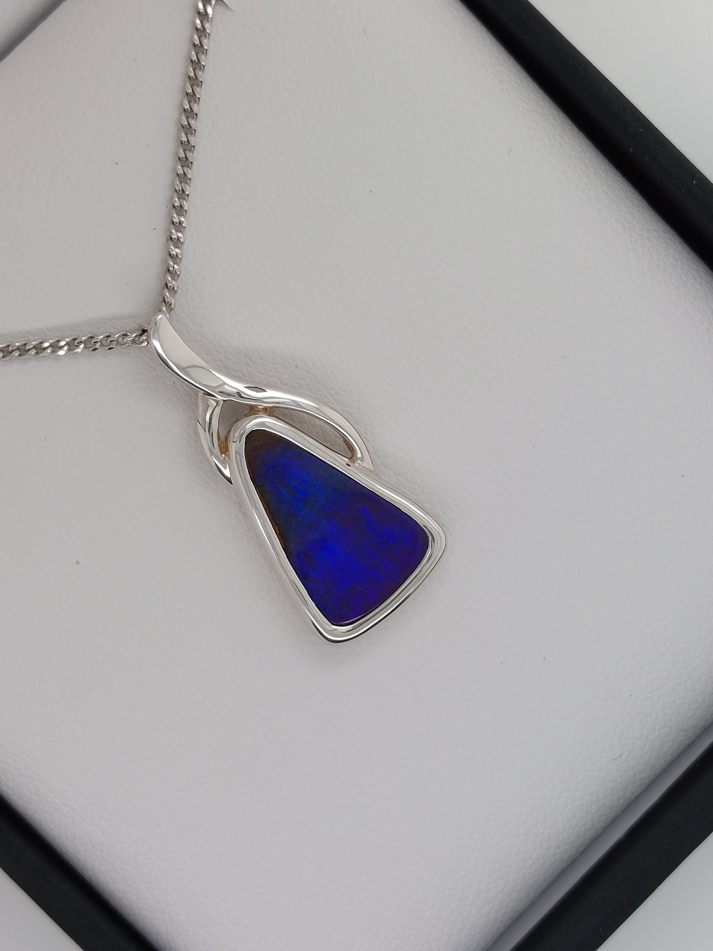 Triangle Opal Pendant