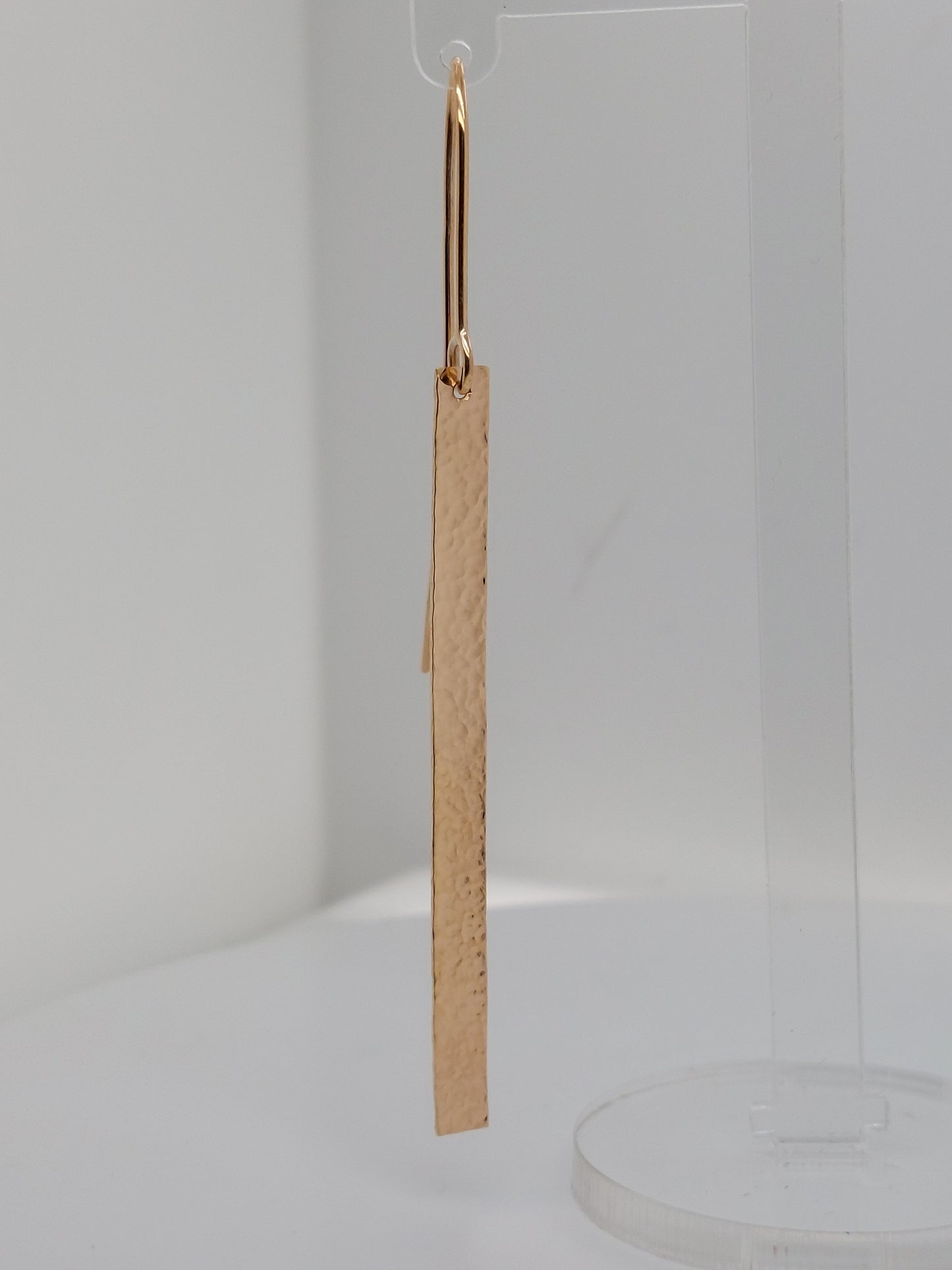 Textured Bar Drop Earrings