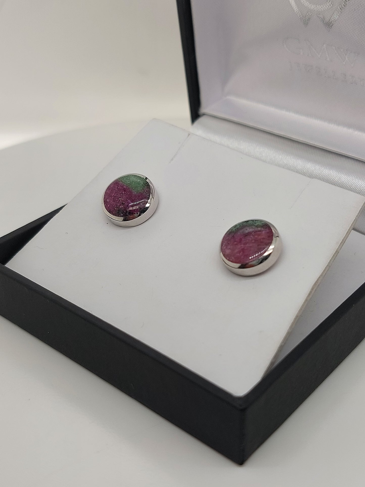 Ruby Zoisite Earrings