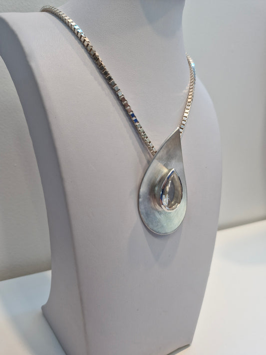 Triangle Topaz Pendant