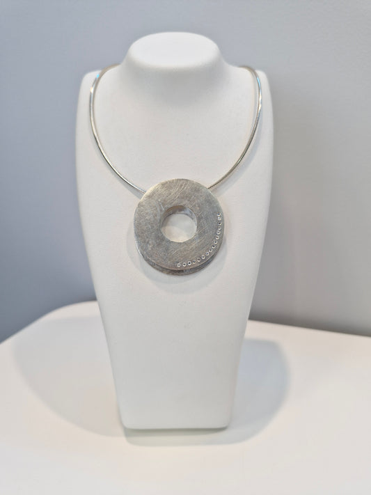 Double Open Circle Pendant