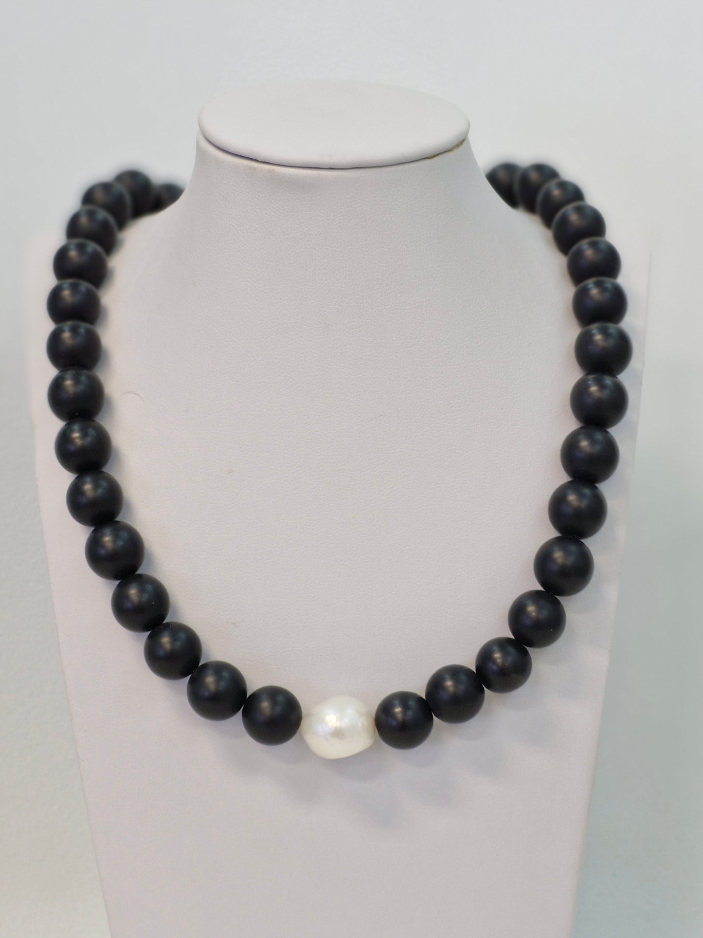 Onyx & Pearl Necklace