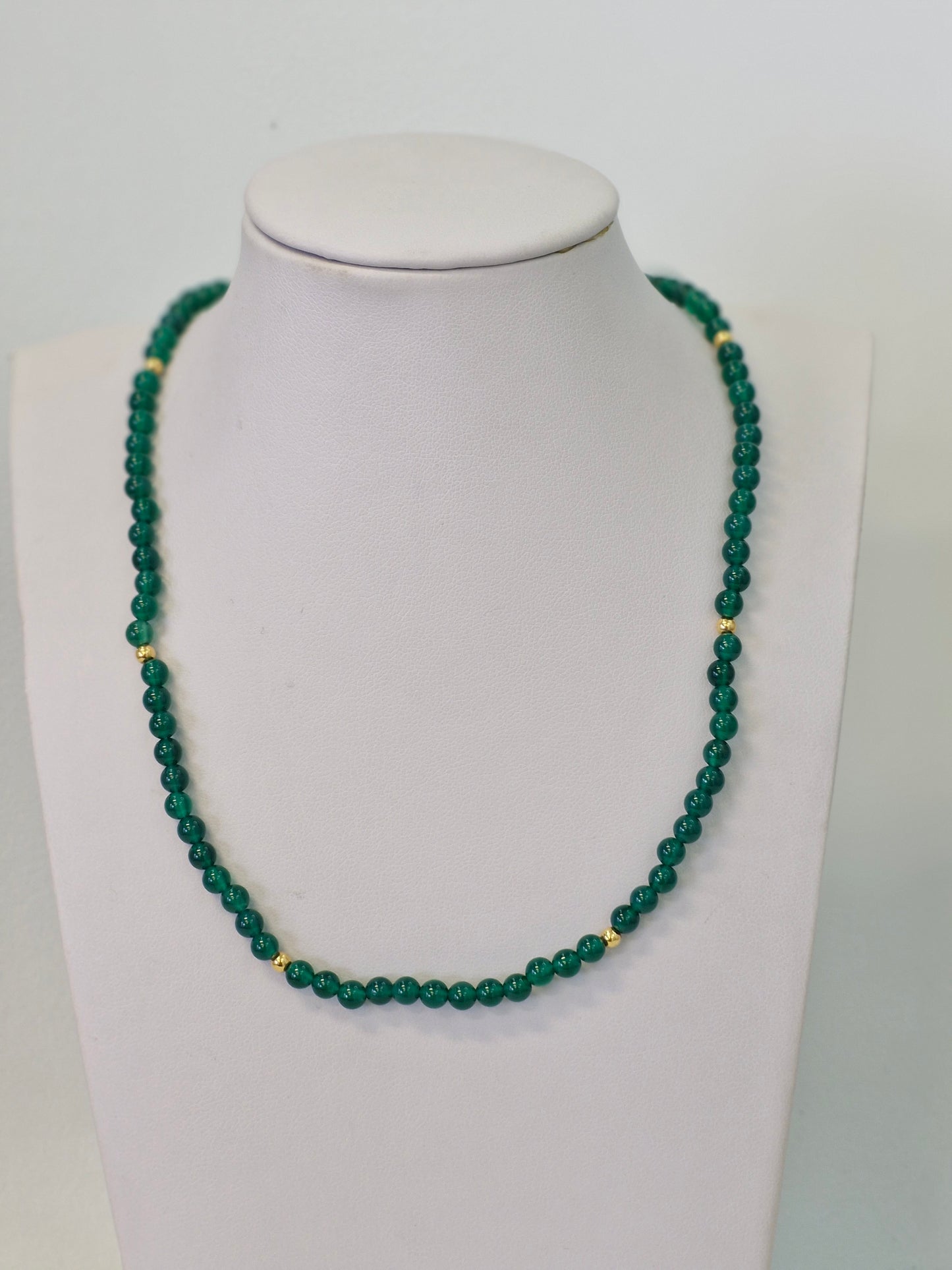 Green Onyx Beaded Necklace