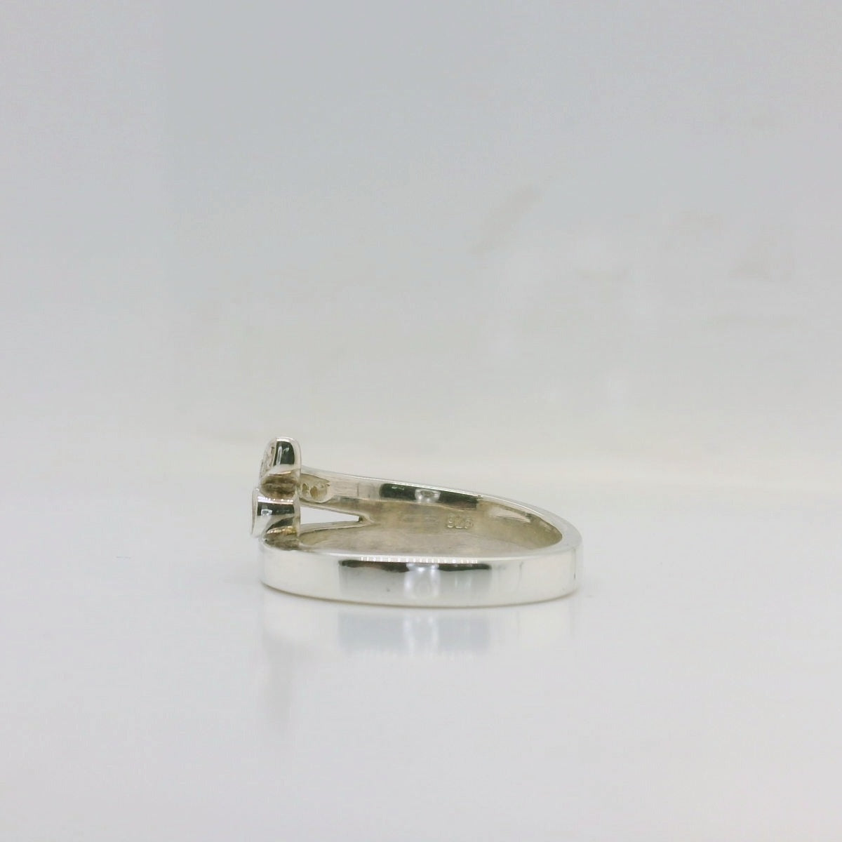 Silver Crossover Ring