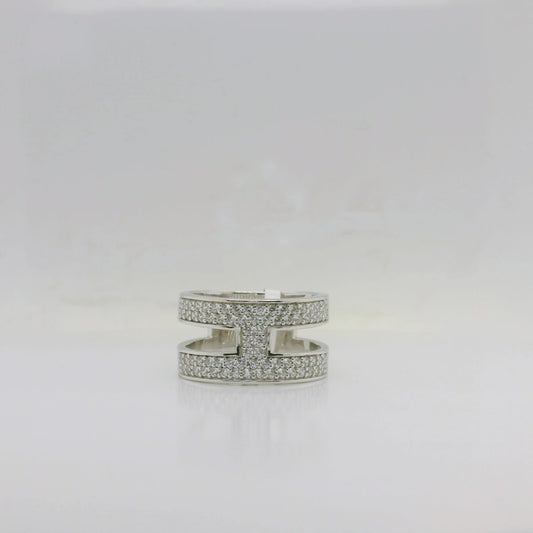 Double Row CZ Ring