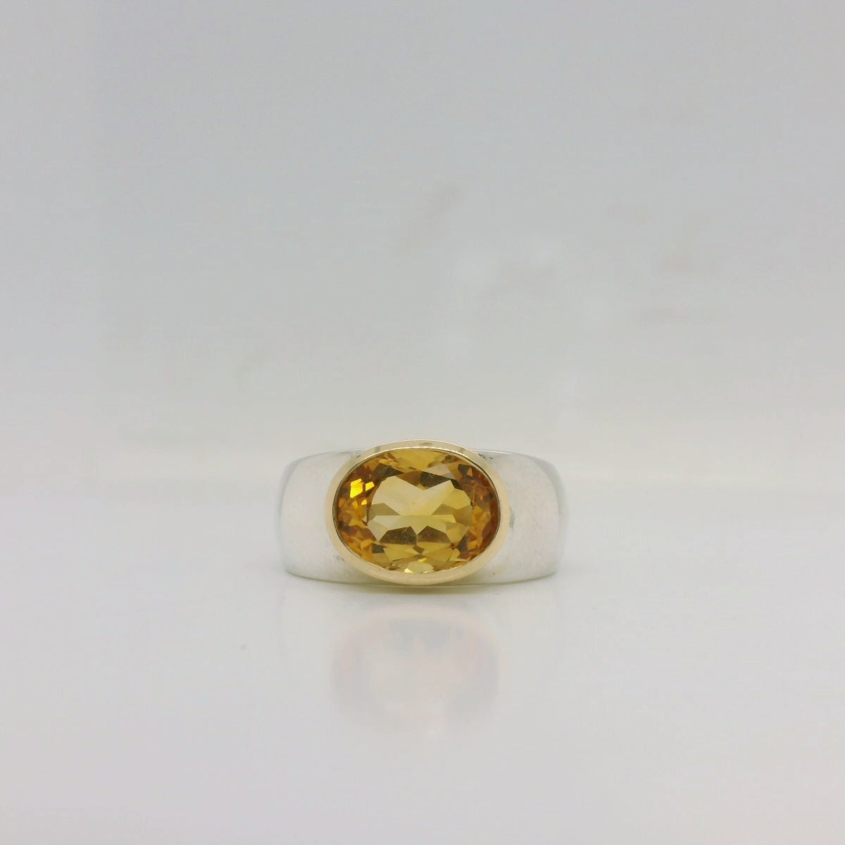 Two-Tone Citrine Ring