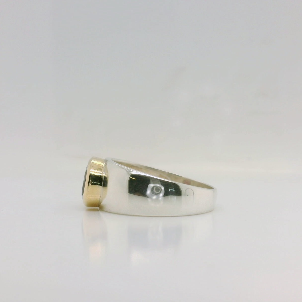 Two-Tone Garnet Ring