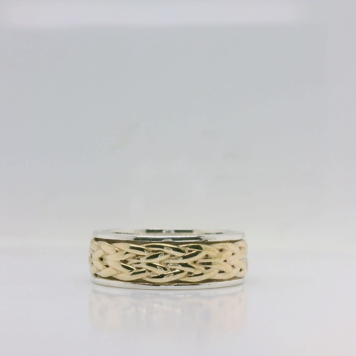 Gents Woven 4 Row Ring