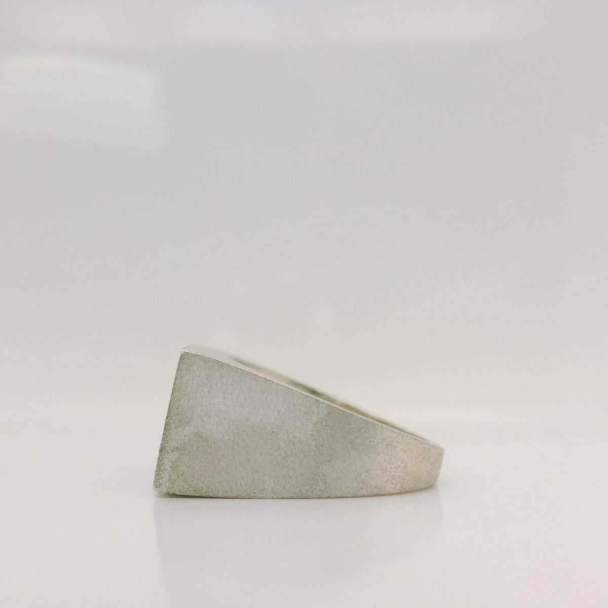 Matte Black Onyx Signet Ring