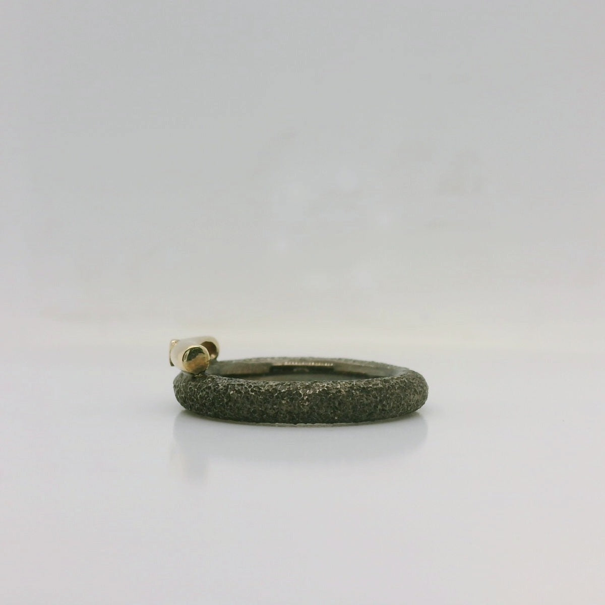 Two-Tone Oxidised Ring