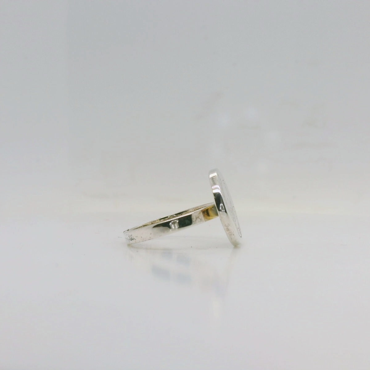 Horse shoe Disc Ring