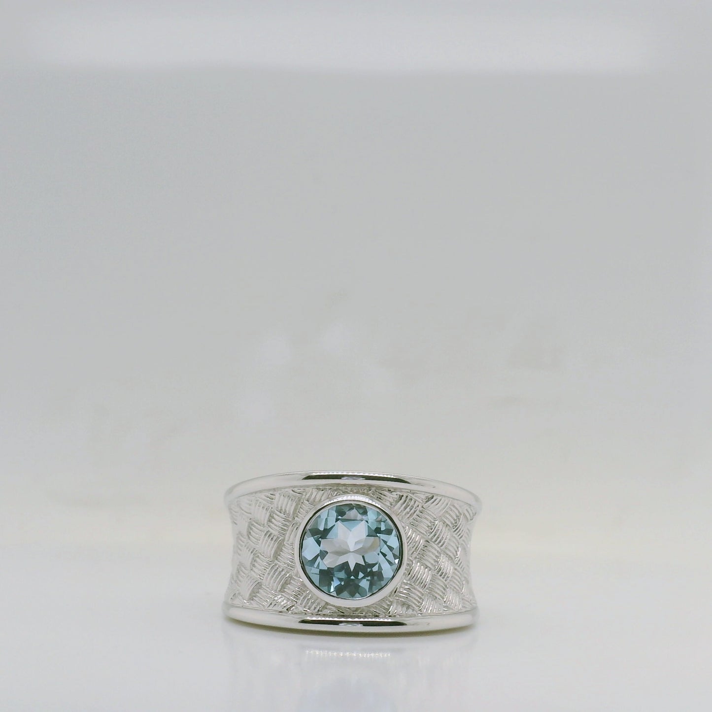 Textured Topaz Ring