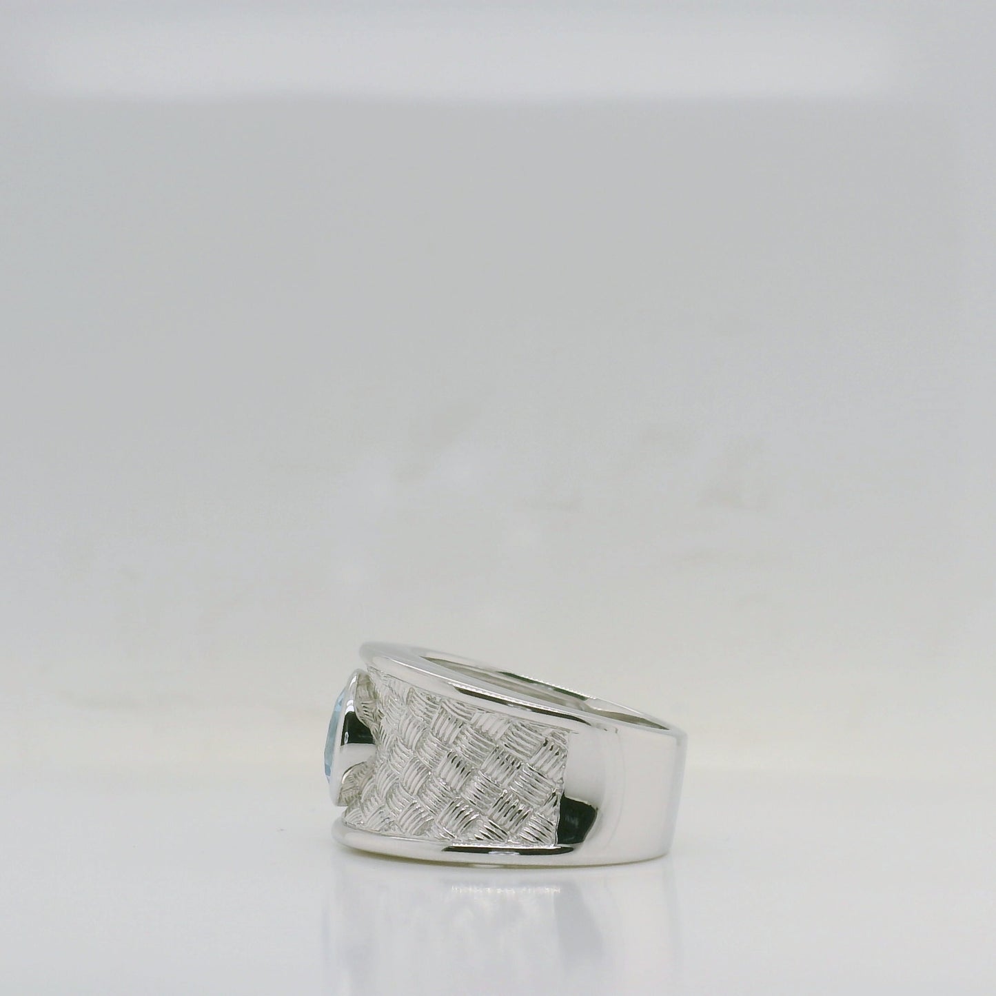 Textured Topaz Ring