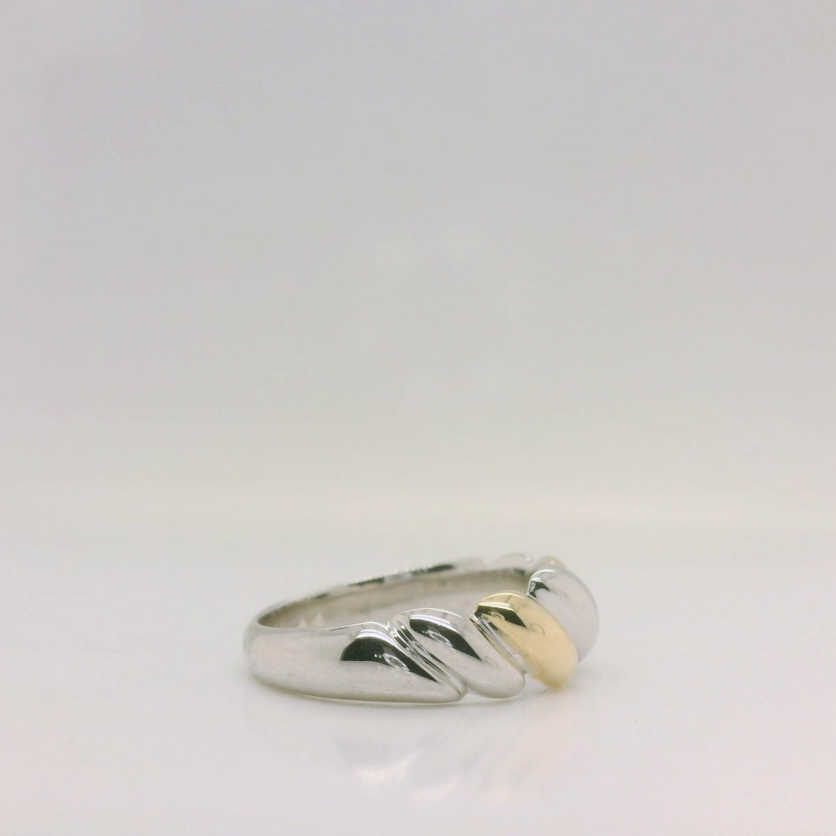 Two-Tone Twisted Ring