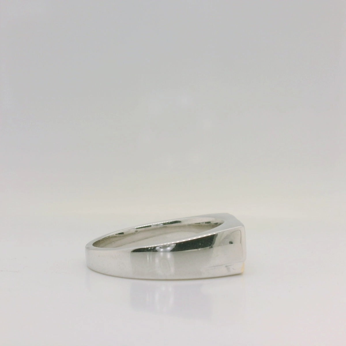 Two-Tone Rectangle CZ Ring