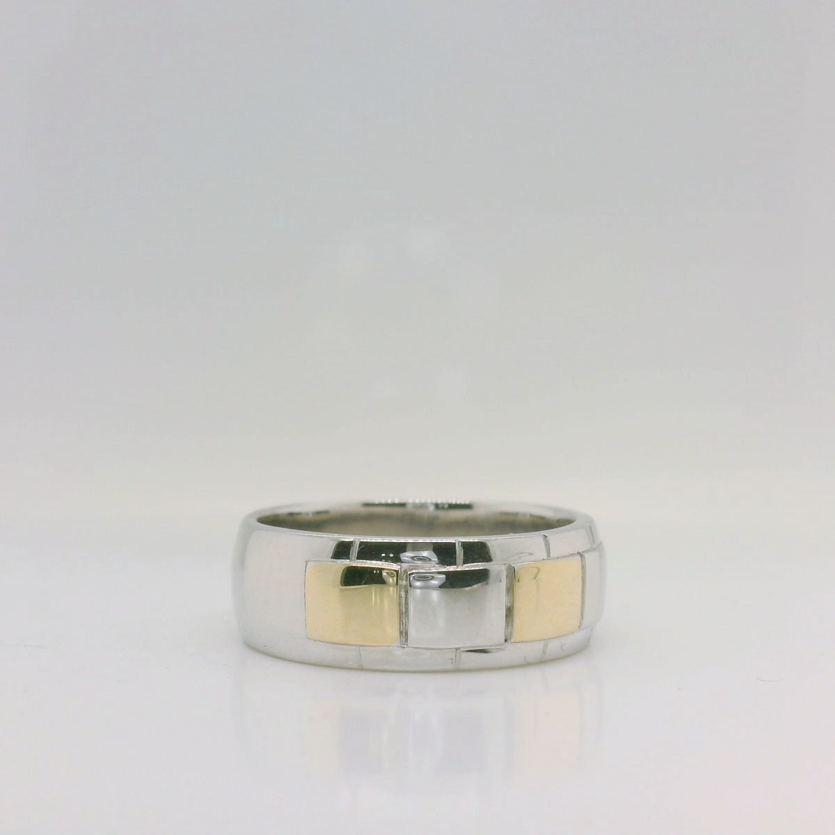 Two-Tone Brick Ring