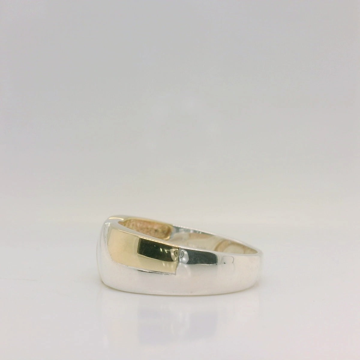 Two-Tone CZ Ring