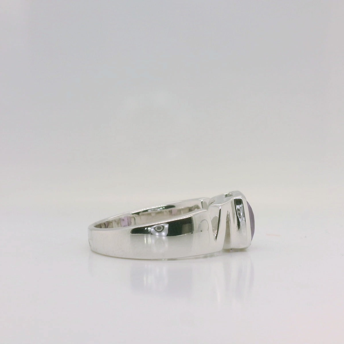 Zig Zag Amethyst Ring