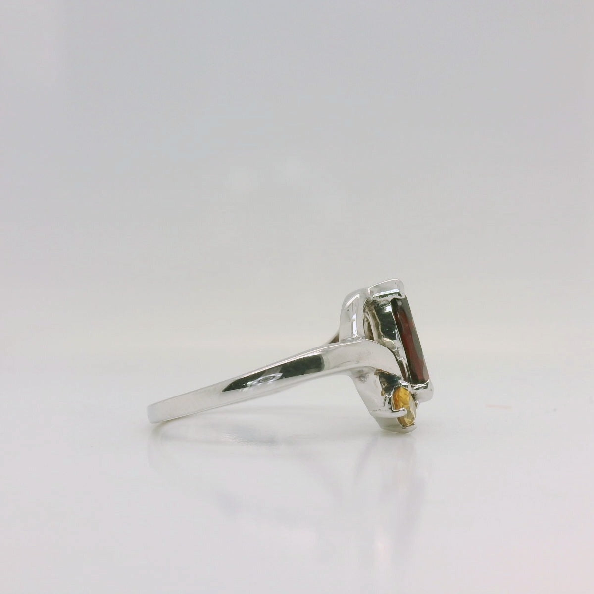 Garnet & Citrine Ring