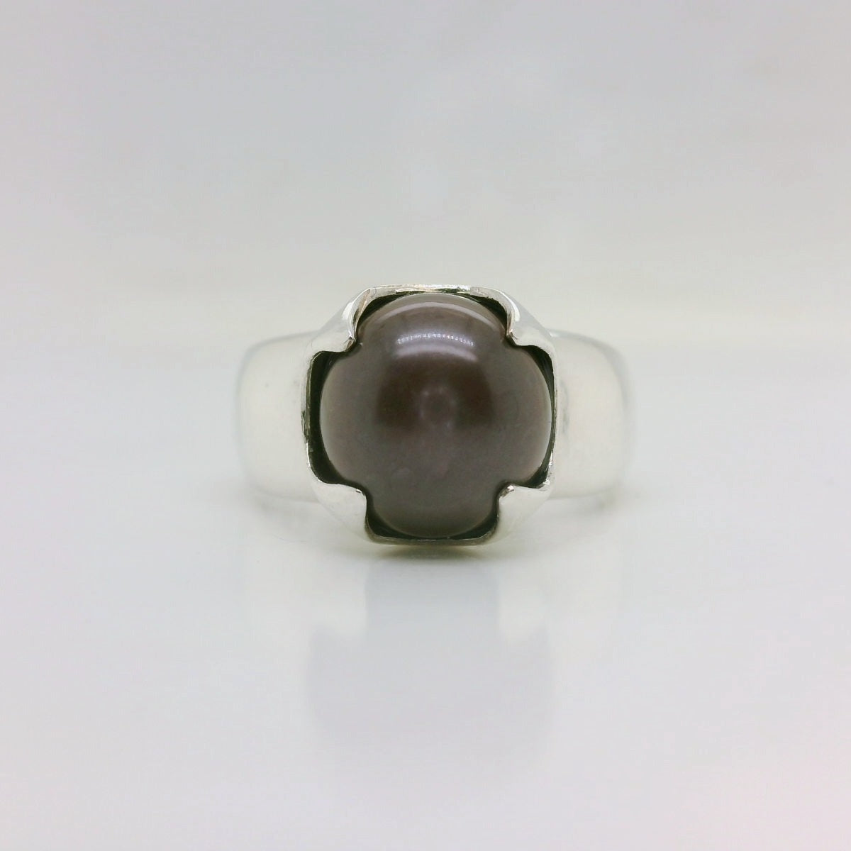Claw Crown Black Freshwater Pearl Ring