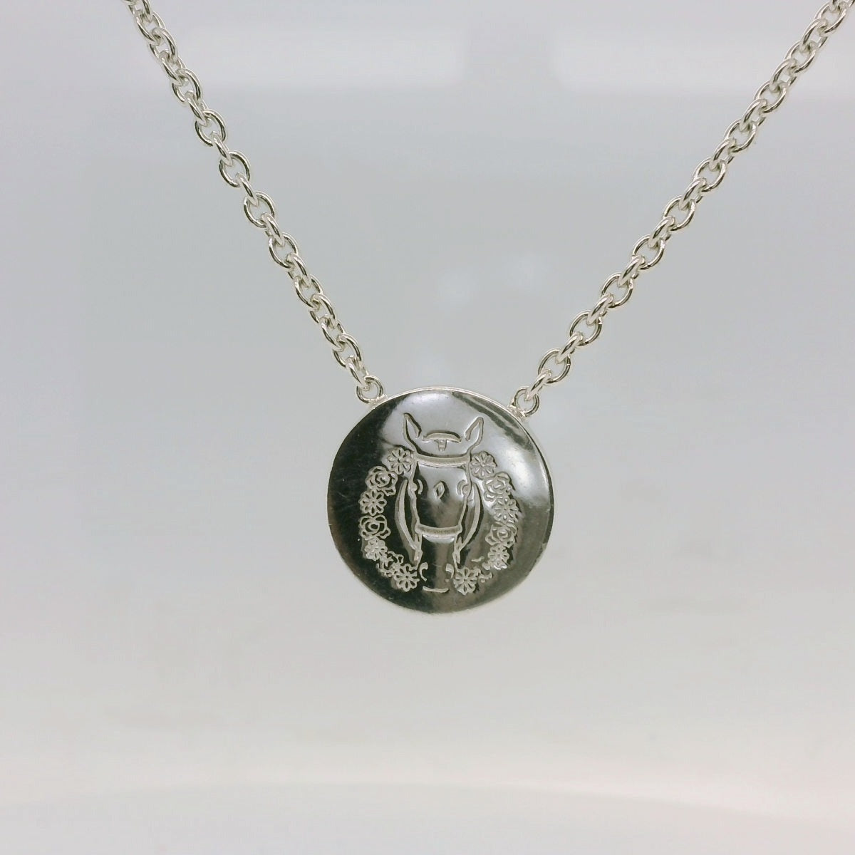 Horse & Wreath Necklace