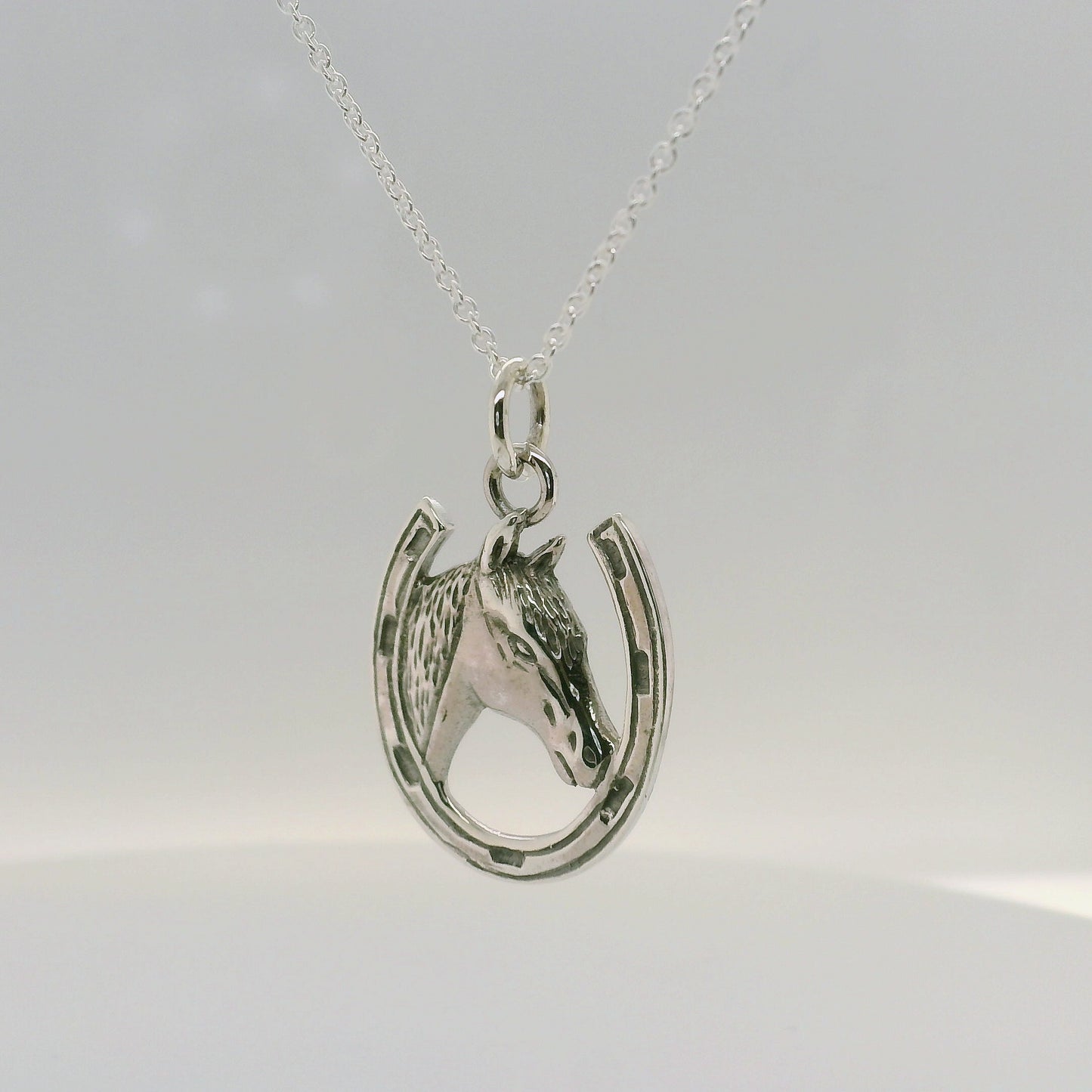 Horseshoe - Horsehead Pendant