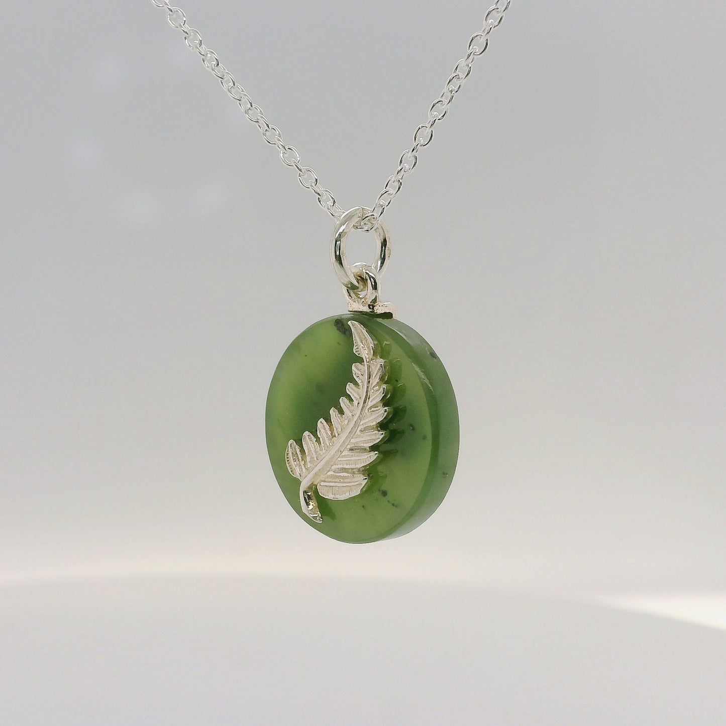 NZ Fern Jade Pendant