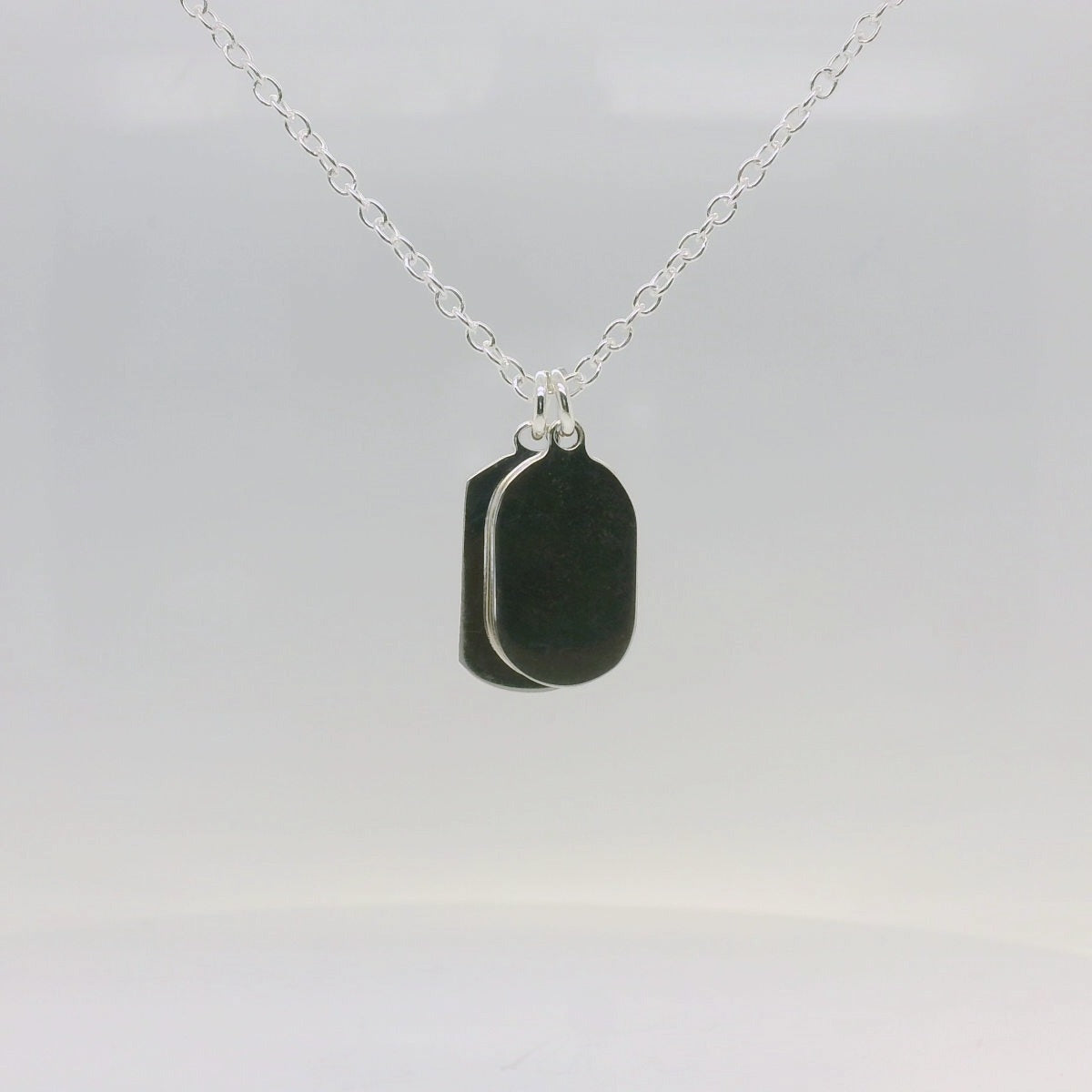 Twin Dog Tag Necklace
