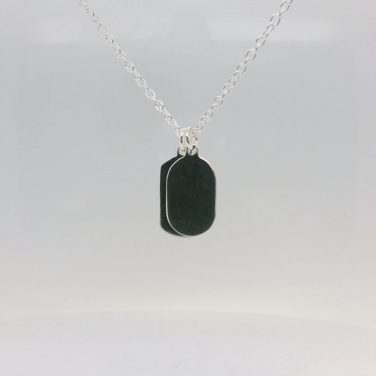 Twin Dog Tag Necklace