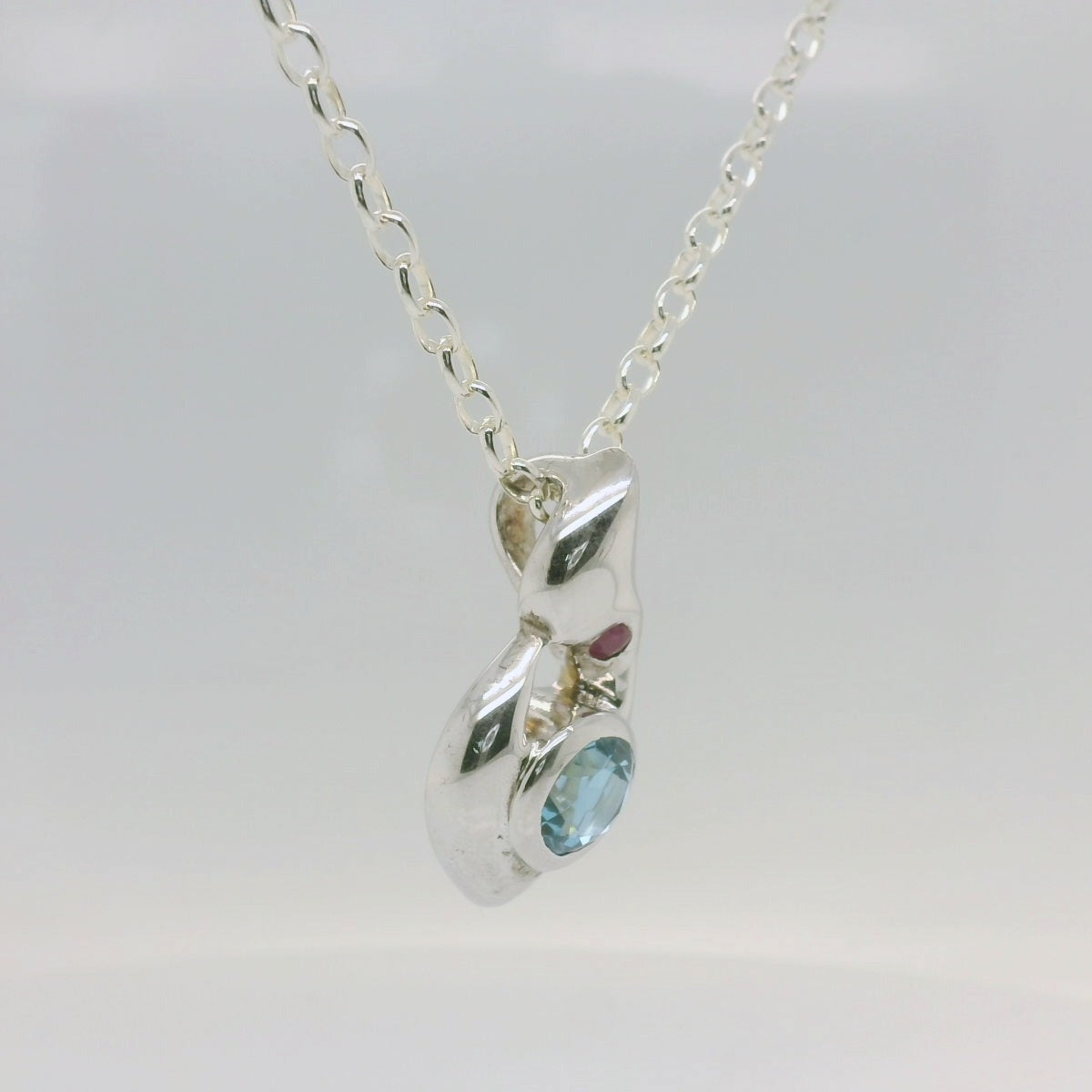 Topaz & Ruby Pendant