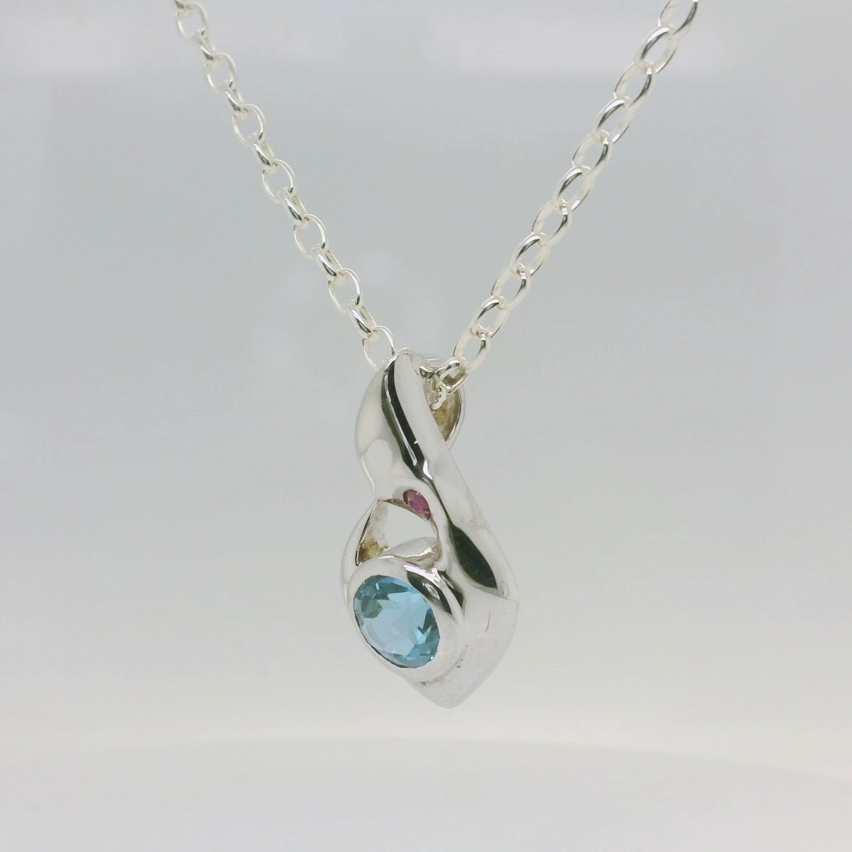 Topaz & Ruby Pendant