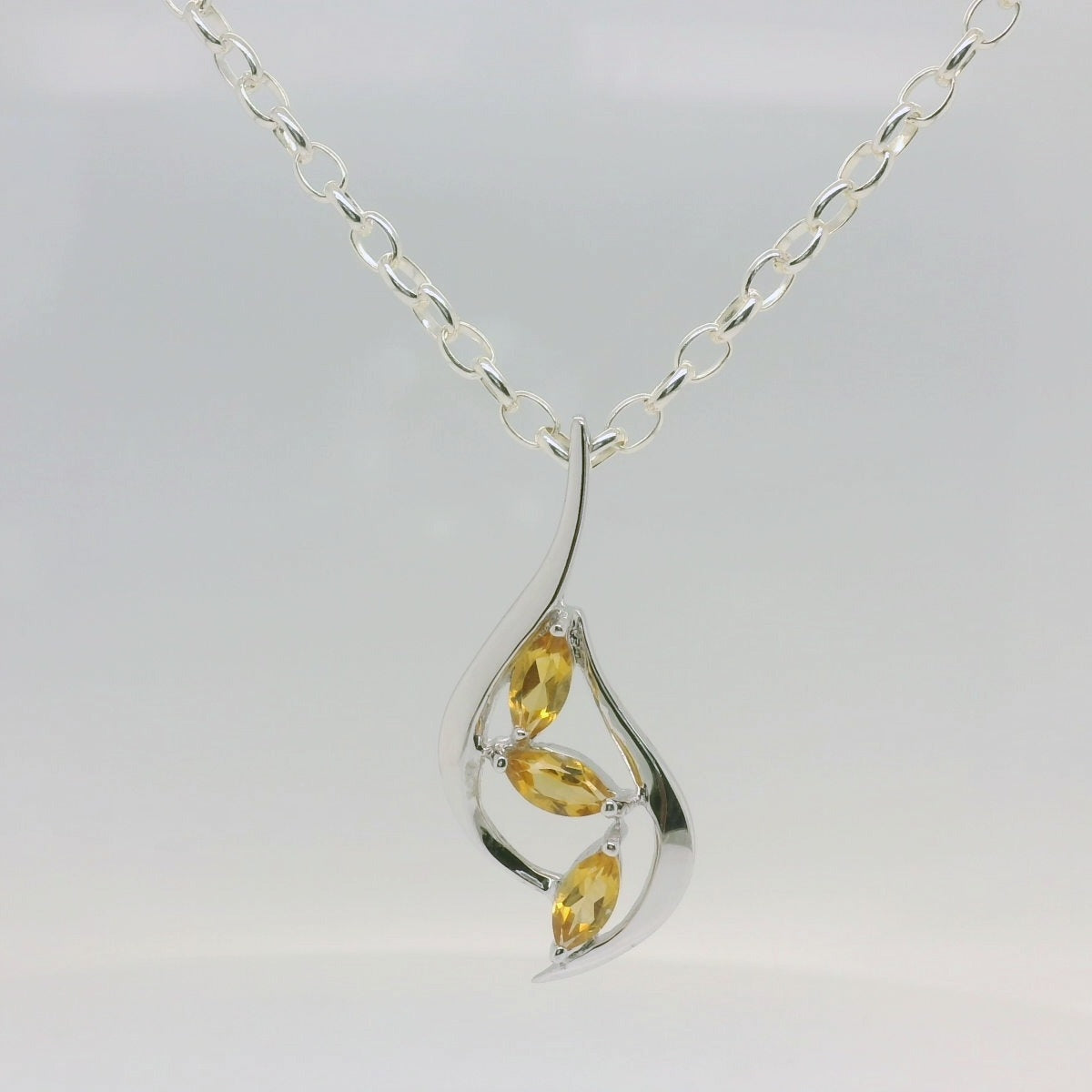 Marquise Citrine Pendant