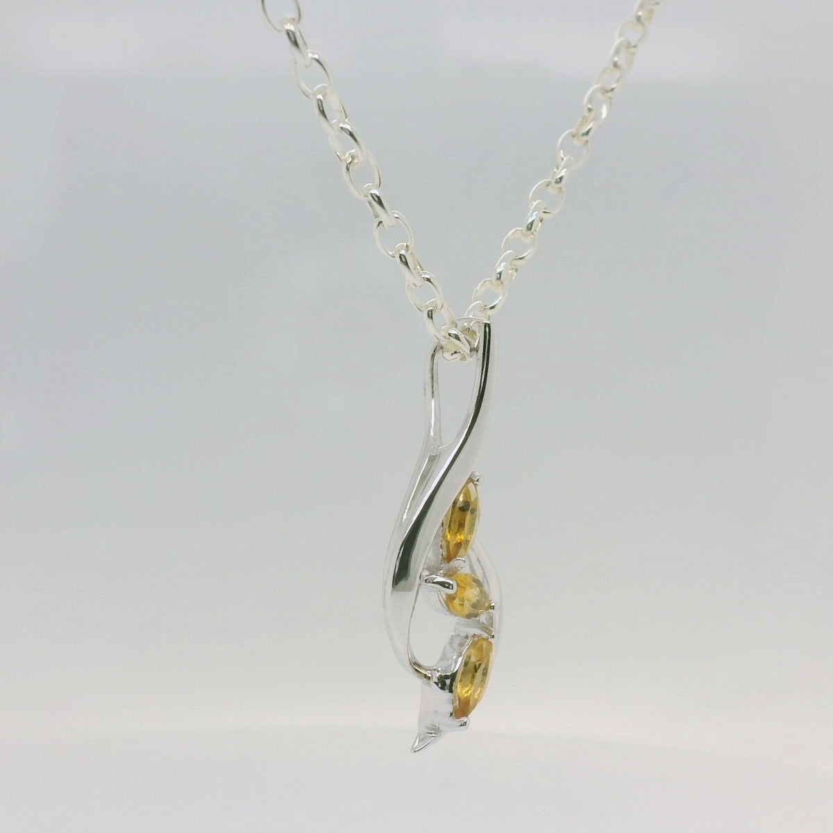Marquise Citrine Pendant