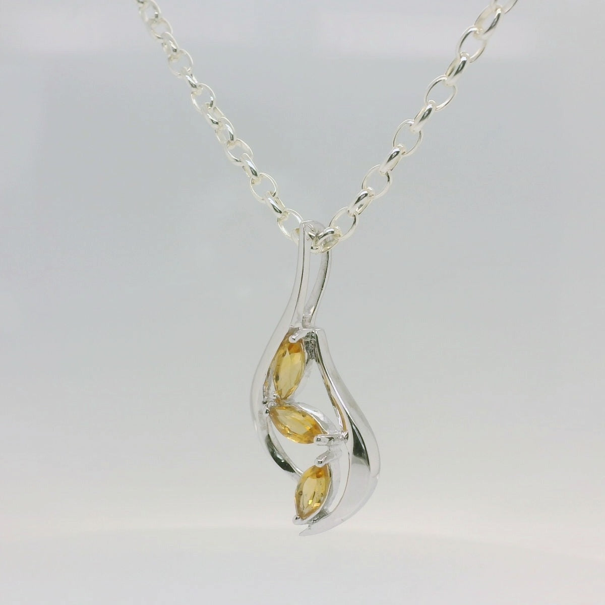 Marquise Citrine Pendant