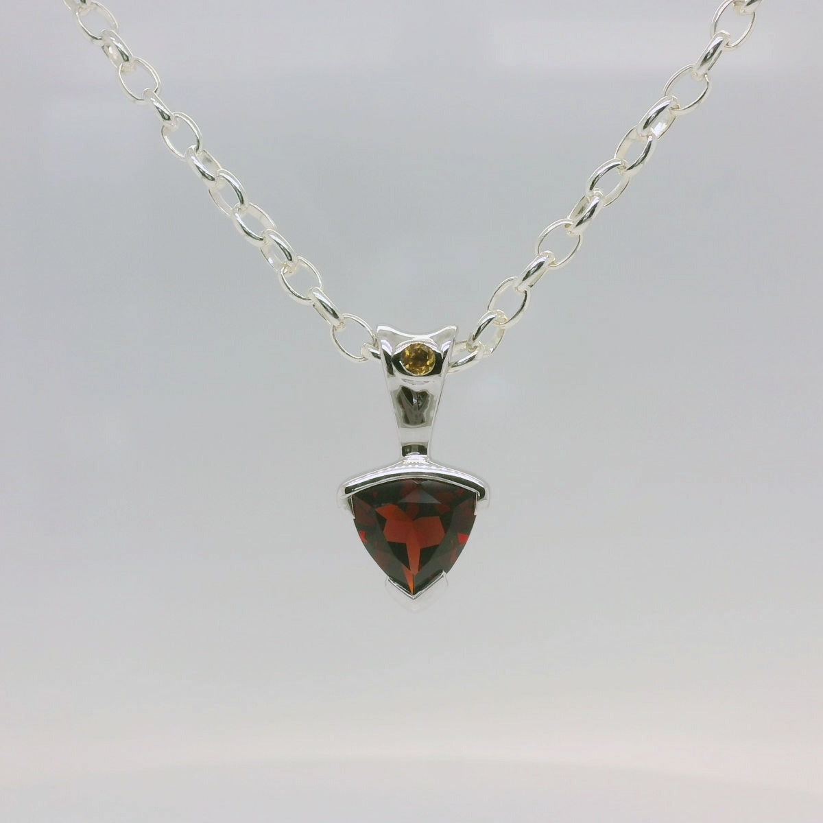 Garnet & Citrine Pendant