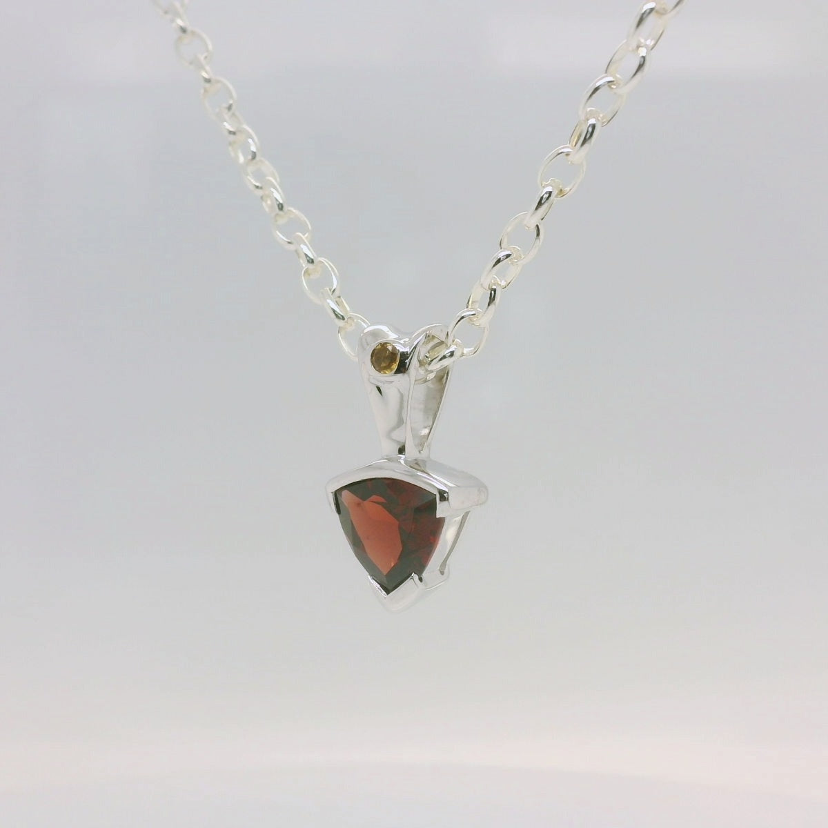 Garnet & Citrine Pendant