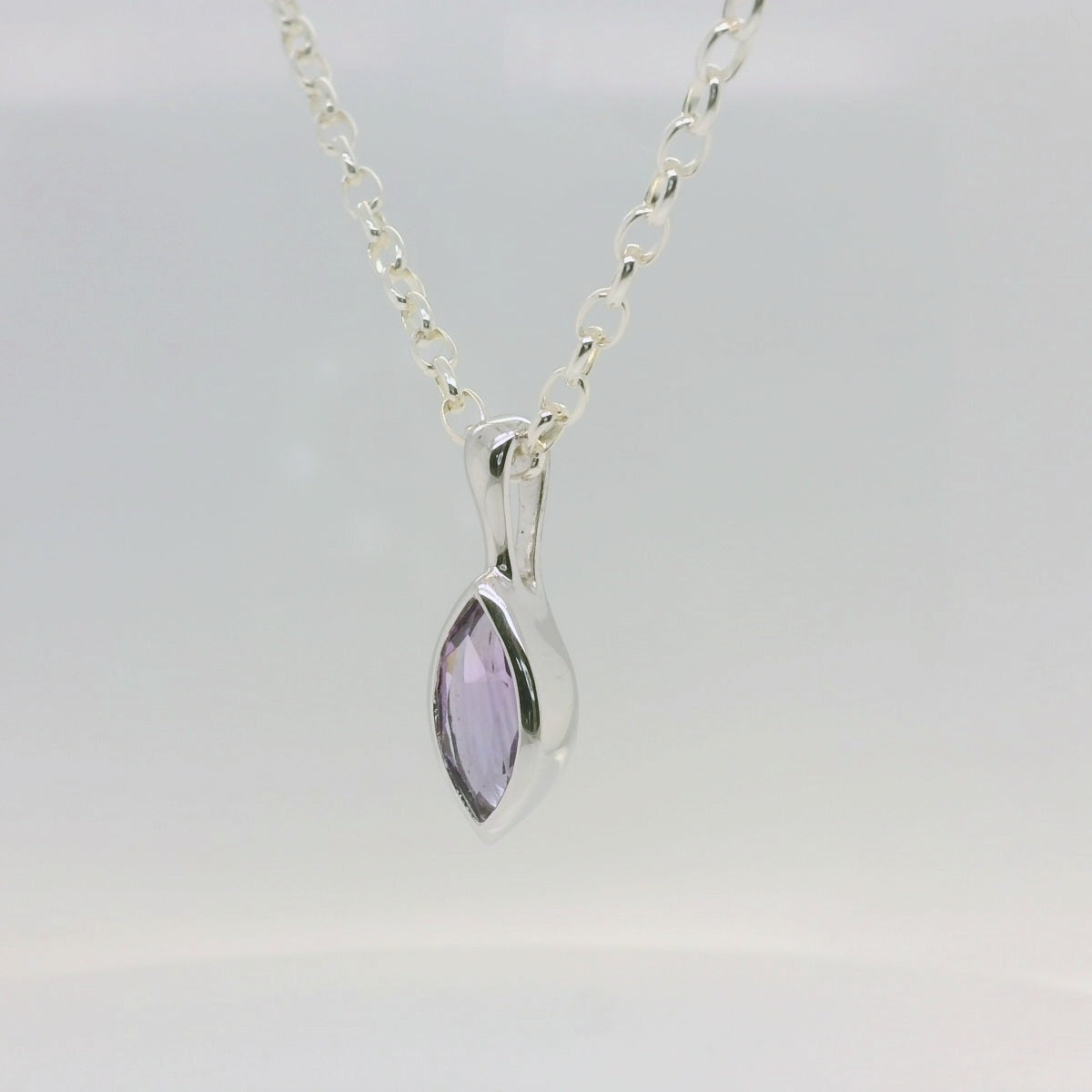 Marquise Amethyst Pendant