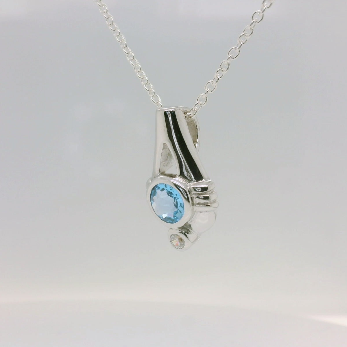 Topaz Line Detailed Pendant