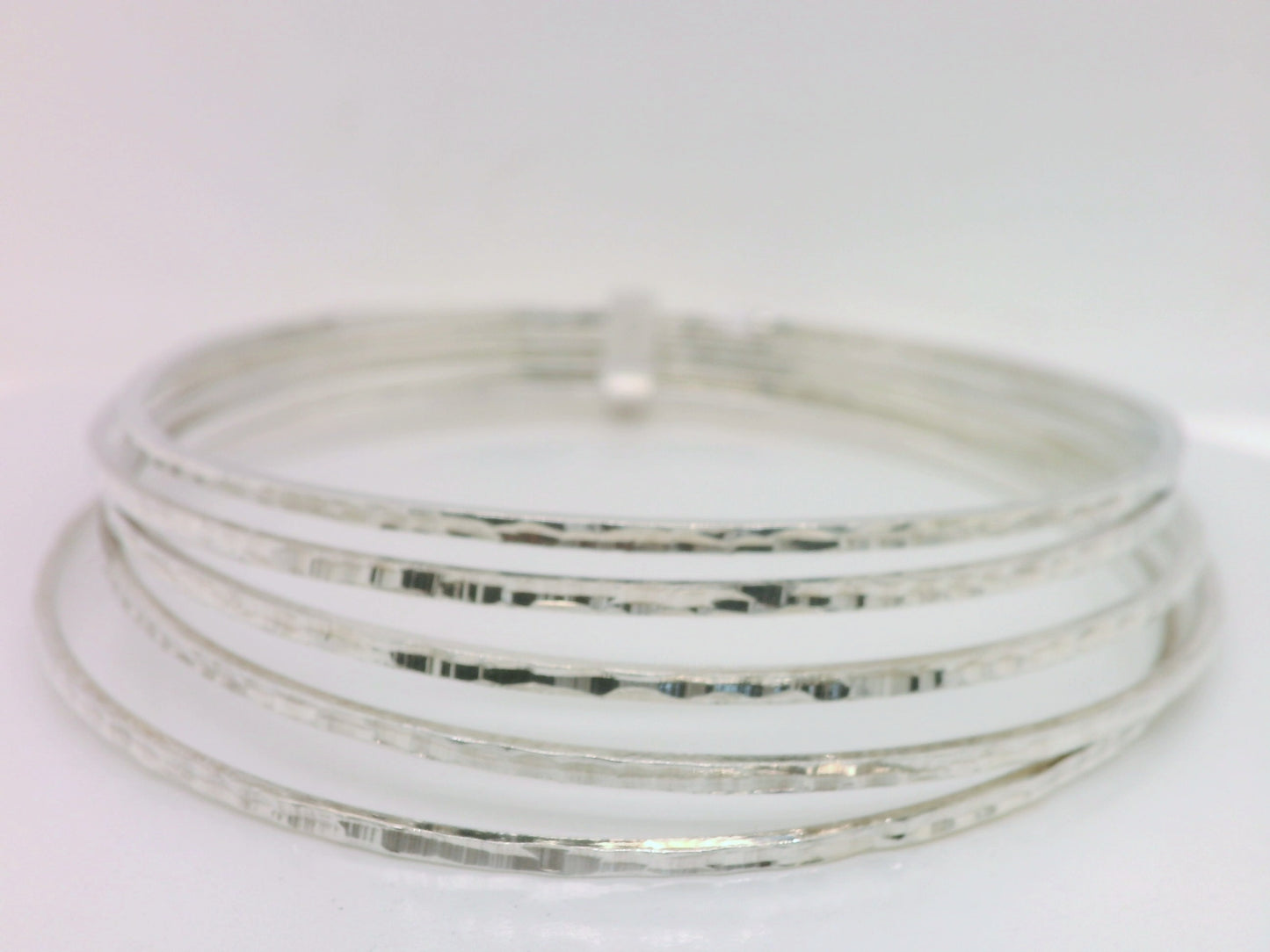 5 Diamond Cut Bangles