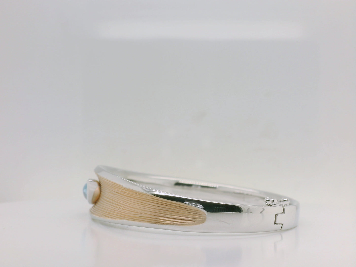 Two-Tone Hinged Bracelet