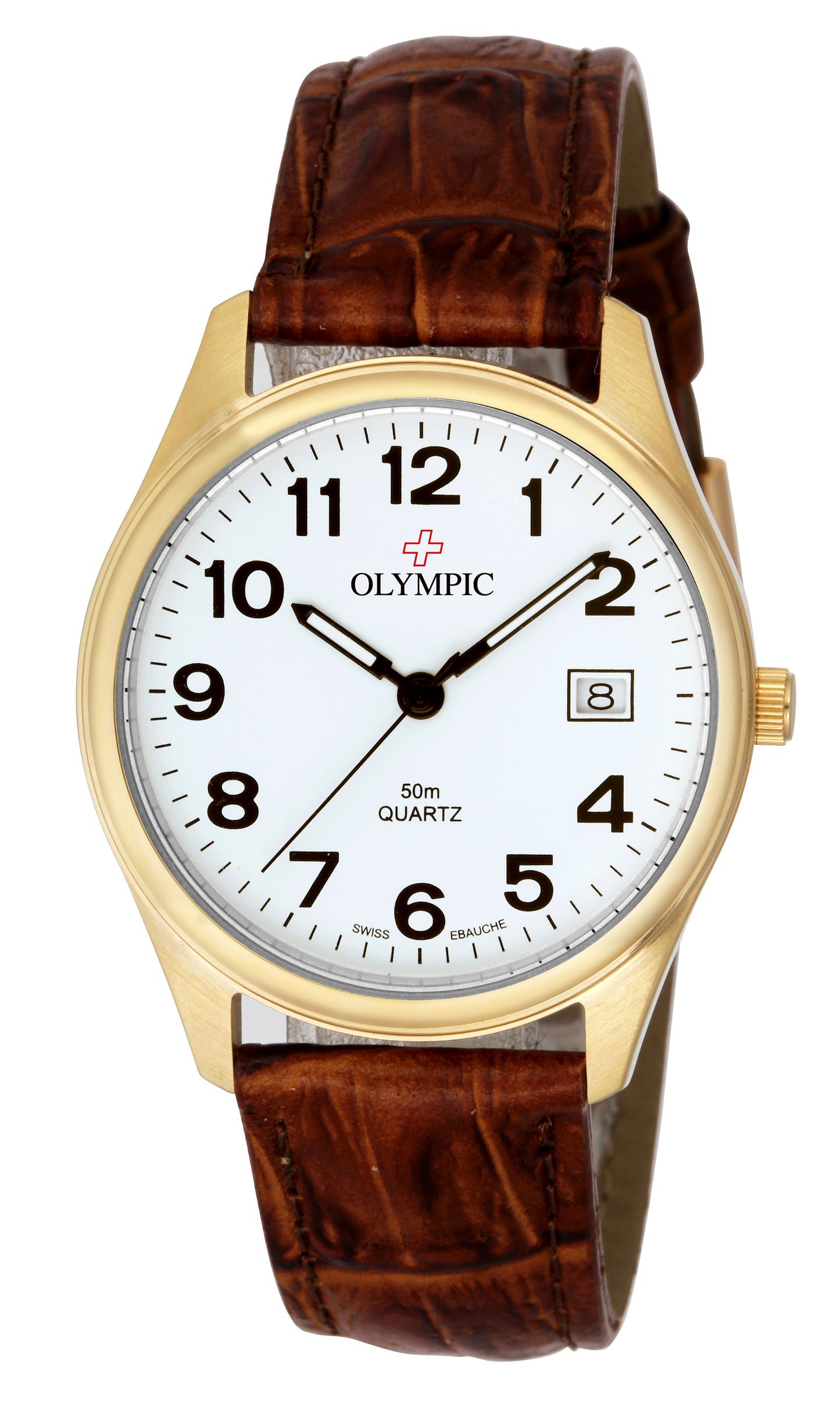Olympic Gents Leather Strap Watch