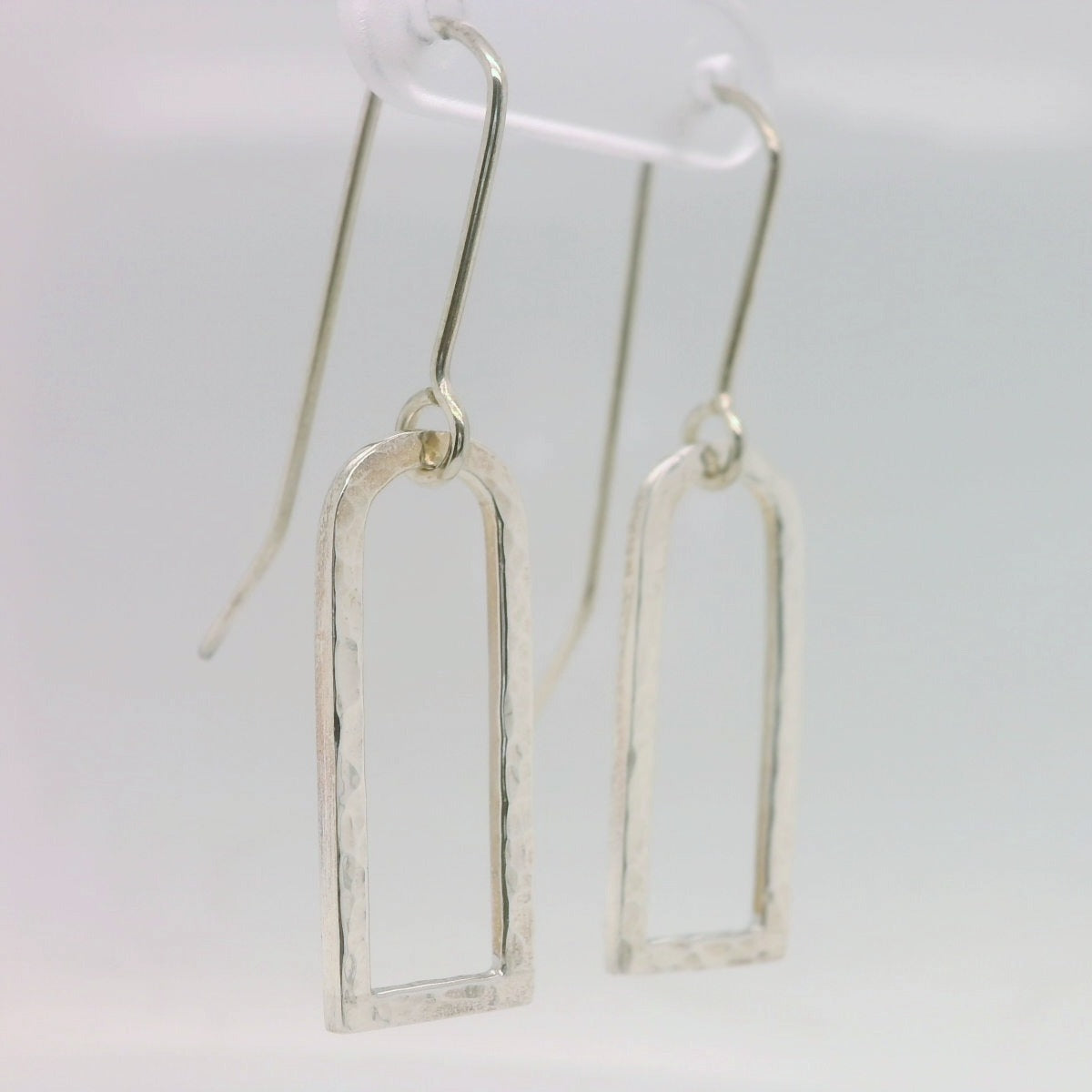 Textured D-Link Drop Earrings