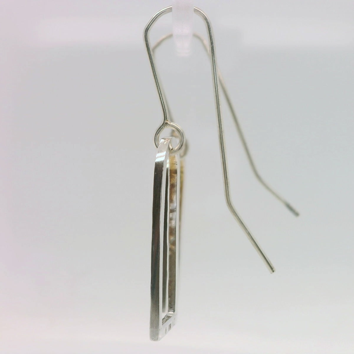 Textured D-Link Drop Earrings