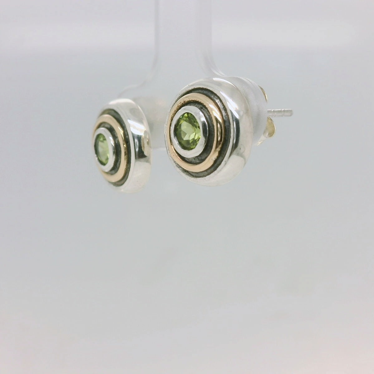 Two-Tone Peridot Earrings