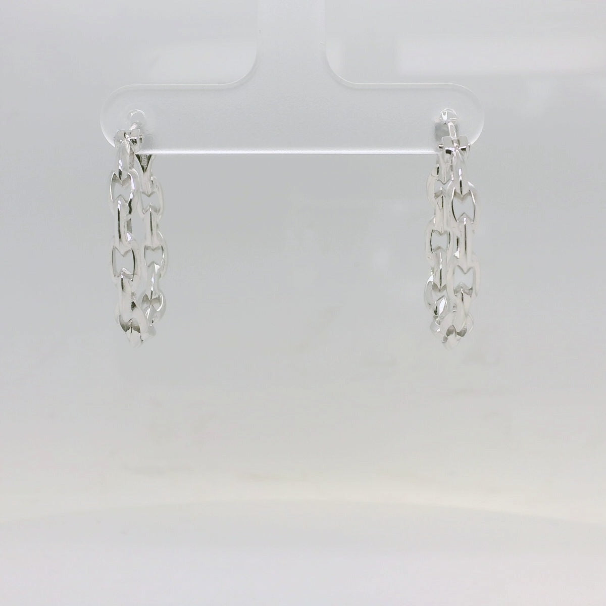 Chain Link Hoop Earrings