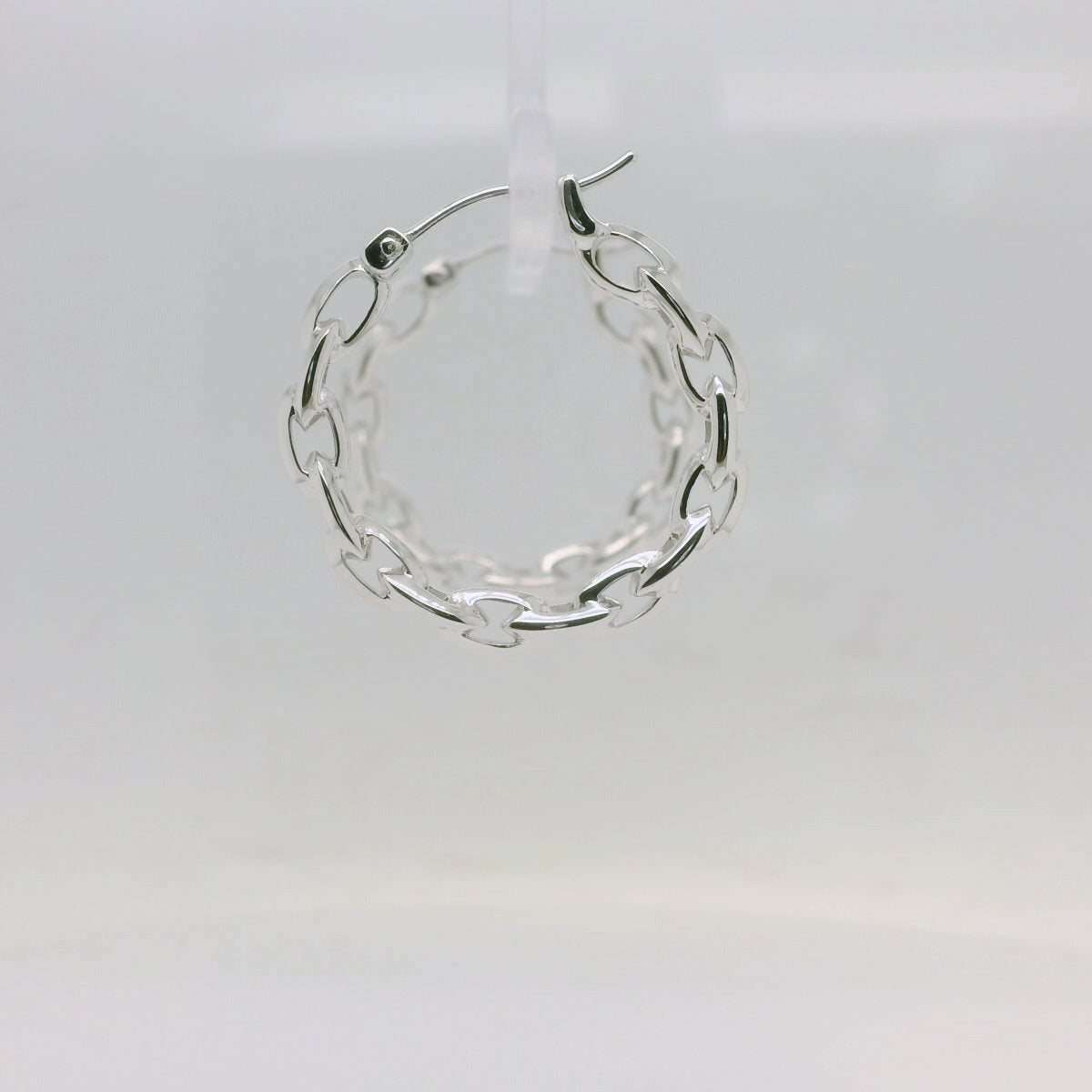 Chain Link Hoop Earrings