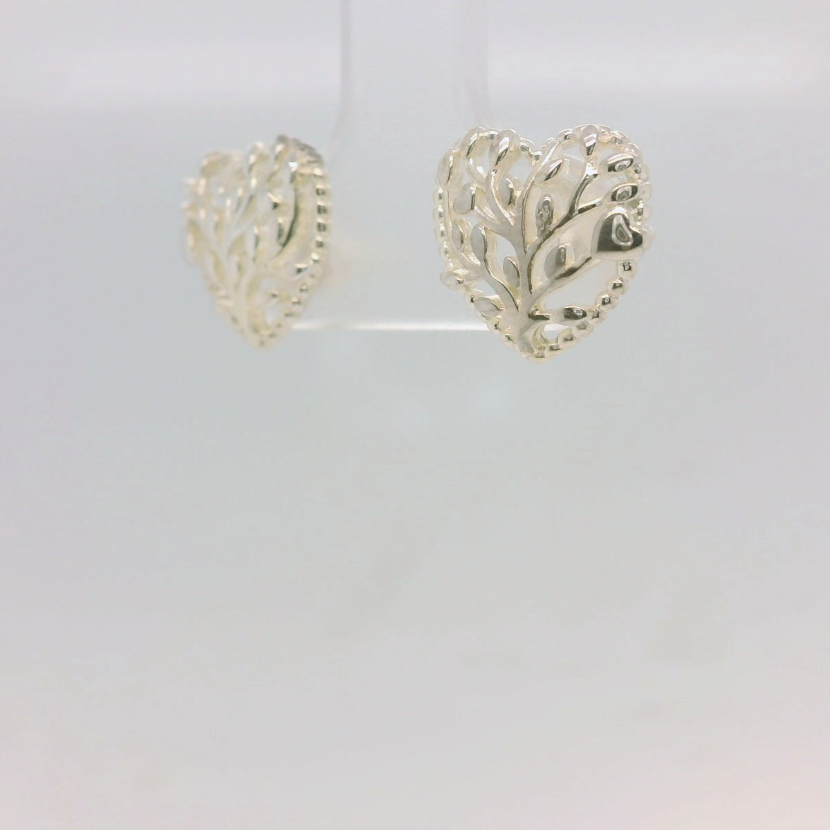 Filigree Heart Studs