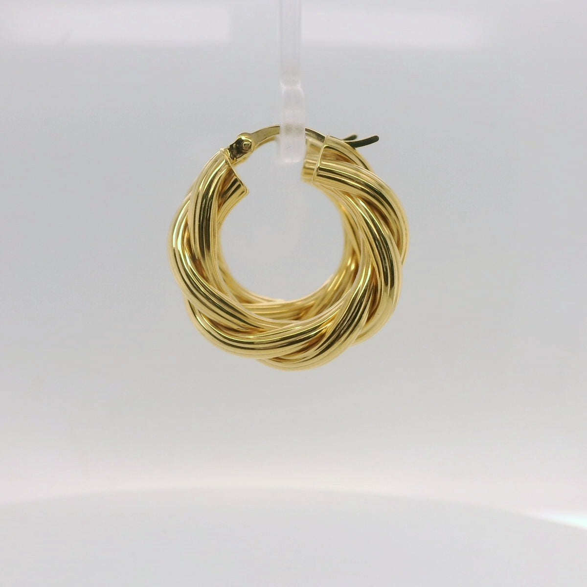 Yellow Woven Hoops